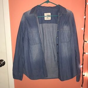 sonoma denim button-up